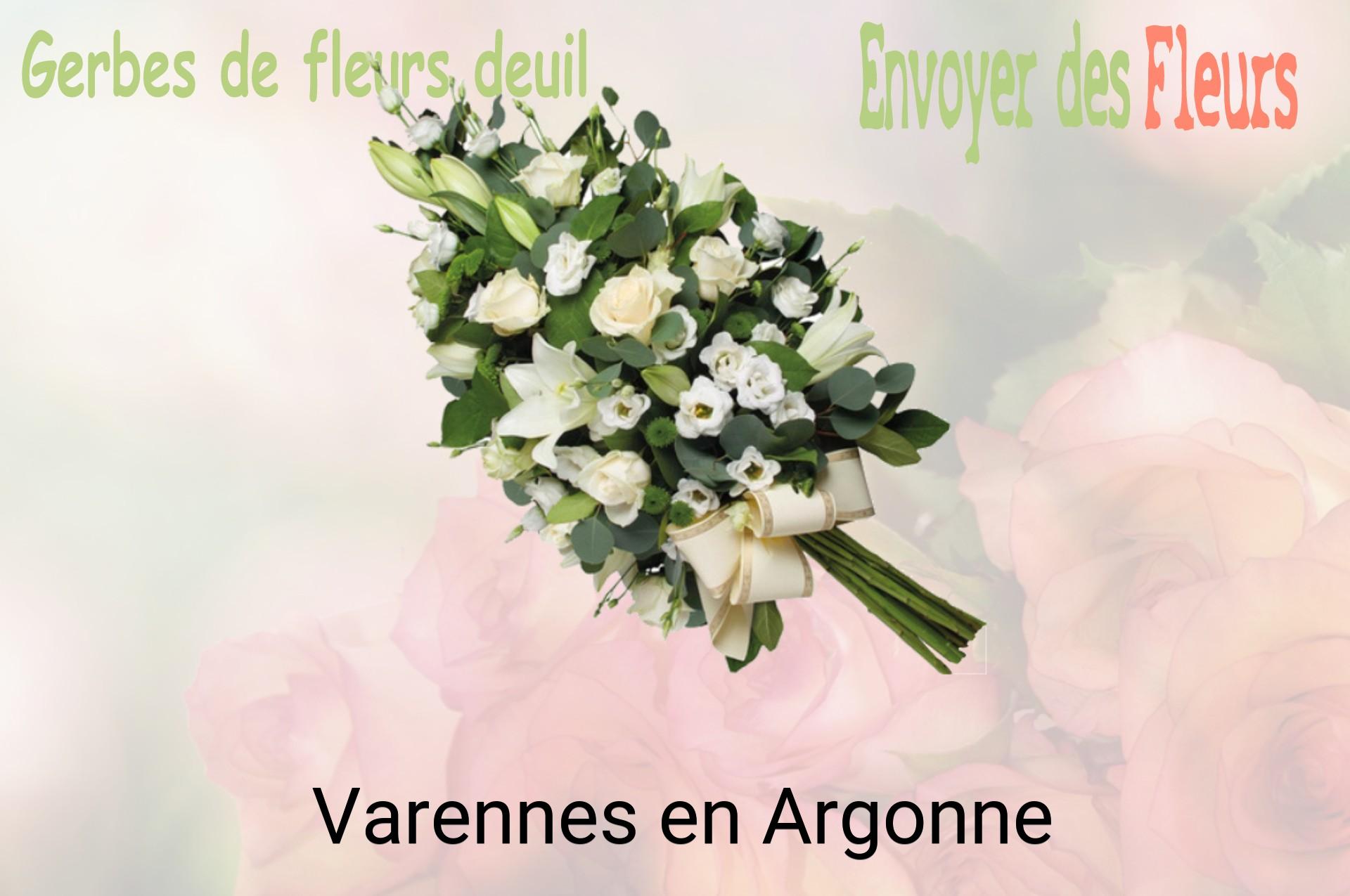 Gerbe de fleurs de deuil livrée à Varennes-en-Argonne